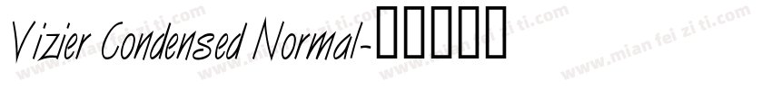 Vizier Condensed Normal字体转换